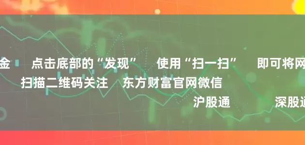 股票上杠杆资金 点击底部的“发现” 使用“扫一扫” 即可将网页分享至朋友圈 扫描二维码关注 东方财富官网微信 沪股通 深股通
